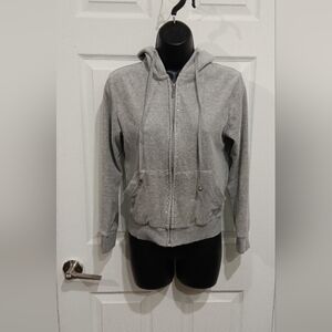 Classic Gray Women's Zip-Up Hoodie